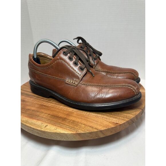 Men's Clarks Colson Over Brown Leather Size‎ 8M shoes - Picture 1 of 7
